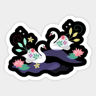 Nightswimming Sticker